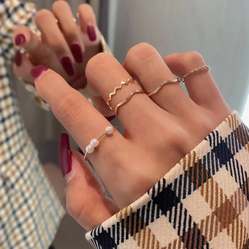 5pcs Finger  Rings Set for Women