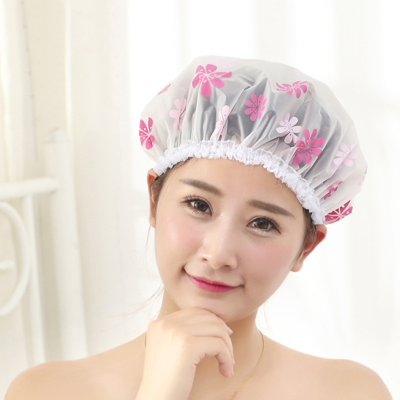 Waterproof Female Shower Cap/Women Shower Cap For Bath-1pcs